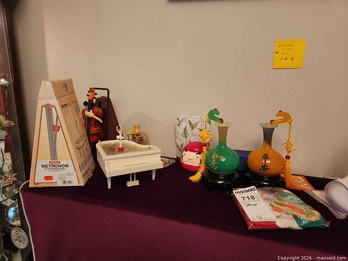 Novelty Decor / Figures: Ballerina Music Box, Metronome, Crystal & Figurines B (1 of 12)