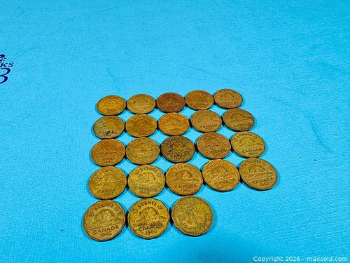World War 2 Canada Tombac Nickels (23) (1 of 8)