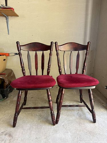 2 Dark Wood Chairs (1 of 5)