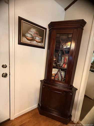 Mahogany Georgian Corner Display Cabinet (1 of 9)