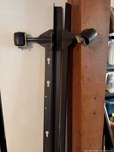Black Steel Metal Bed Frame with Wheels, Fasteners Included (1 of 3)