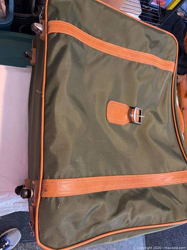Vintage Samsonite Green/Tan Luggage Set (1 of 7)