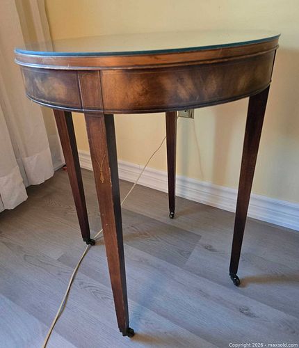 Round Wood Accent Table (1 of 4)
