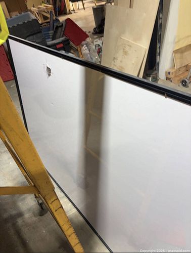Medium Black-Framed Freestanding Magnetic Whiteboard 72x48 (1 of 4)