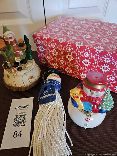 Christmas Music Boxes and Frosty Ornament (1 of 7)