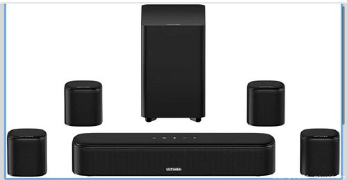 ULTIMEA 7.1ch Virtual Surround Sound Bar, Sub and 4 Surround Speakers (1 of 11)