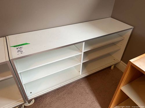 Laminate 2-Compartment Bookcase on Casters C (1 of 12)