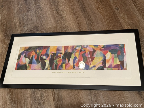 Sonia Delaunay reproduction framed abstract print, large (1 of 3)