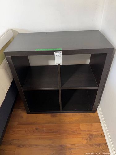 Black Laminate 4-Cube Shelf / Bookcase, 30.5 x 30.25 x 15.5 in (1 of 7)