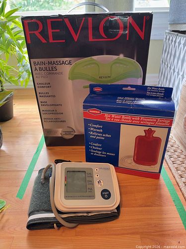 Revlon Foot Spa, LifeSource BP Monitor & Mansfield Hot Water Bottle (1 of 8)