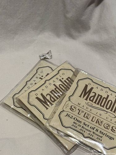 D'Addario Mandolin Strings 80/20 Bronze .010-.034 (3 Packs) (1 of 3)