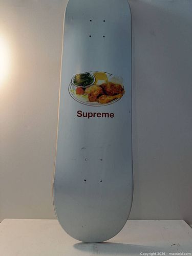 Supreme Skateboard Deck with Fried Chicken Plate Graphic (1 of 3)
