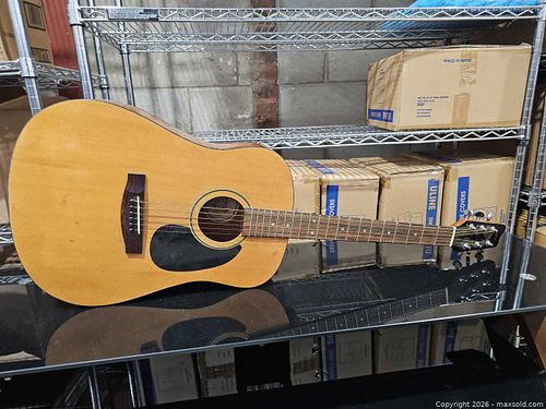 Samick LW-020GA Dreadnought Acoustic Guitar, Natural (1 of 6)