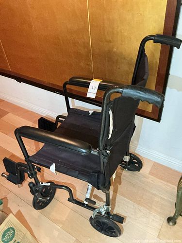 Excel Steel Transport Wheelchair, Black (1 of 4)
