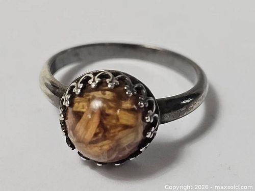 Antique Sterling Silver Ring Size 8 Unique  (1 of 14)