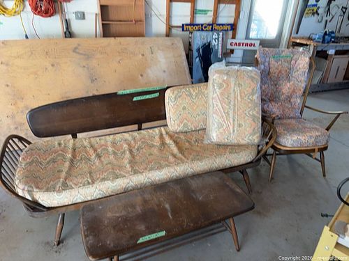 Ercol Studio Couch, Chair, Table and Cushions  (1 of 19)