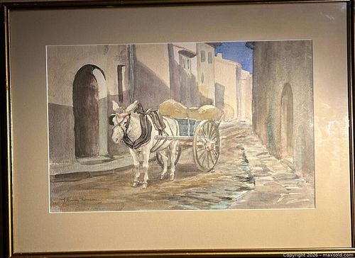 John Murray Thomson Framed Watercolor Painting (1 of 4)