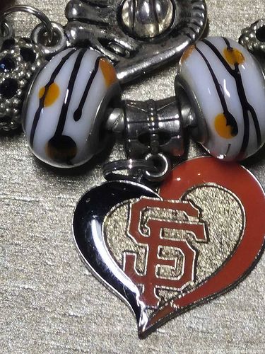 Pandora Sterling 925 San Francisco Giants Charm Bracelet, 7–8 in (1 of 12)