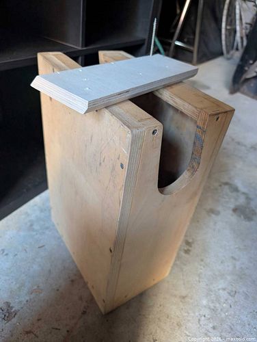 Solid Wood Bike Mount with Attached Top Plate (1 of 5)