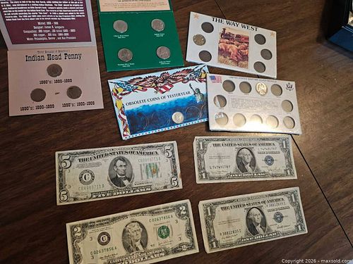 Gold and silver certificate lot random coins (1 of 17)