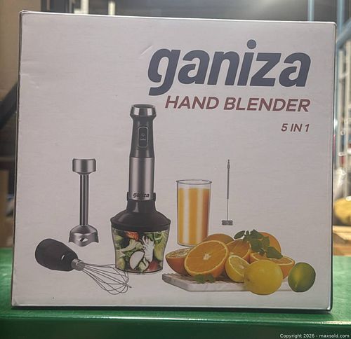 NEW Ganiza 5 in 1 Immersion Blender Set Handheld Blender Copper Motor Powerful (1 of 3)