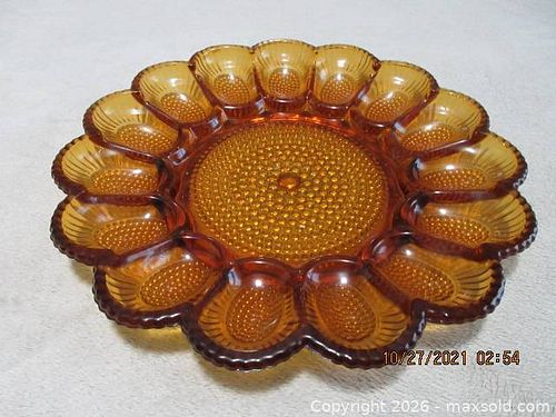 Vintage Pressed Glass & Metal Serveware Bakeware Set (1 of 3)