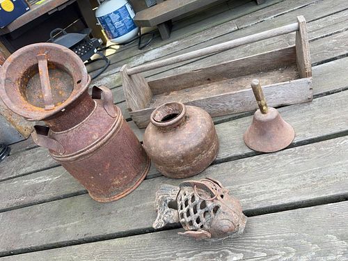 Rustic Farmhouse Metal and Wood Decor Set (1 of 4)