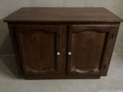Two-Door Wooden Storage Cabinet (1 of 7)