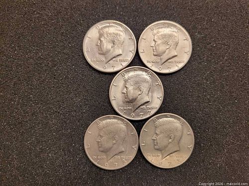 70's Kennedy half dollars (1 of 3)