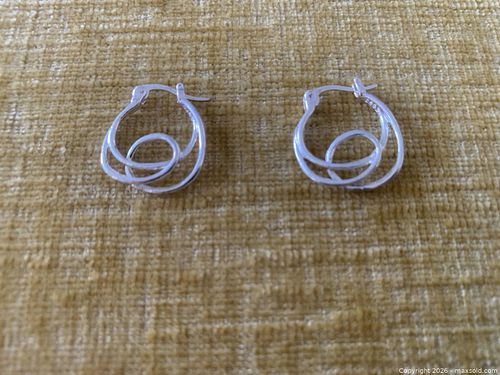 New Silver Pierced Earrings #1 (1 of 3)