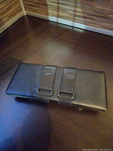 Black Faux Leather Furniture Dolly with Swivel Casters (1 of 4)