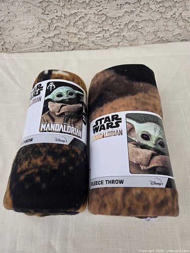 2 new star wars mandolorian comfort blankets  (1 of 2)