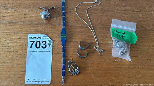 Sterling Silver Vintage Artisan Jewelry Lot (925 Stamped) (1 of 18)
