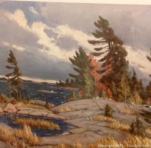 Signed and numbered Panabaker limited edition print of the Canadian North. (1 of 10)