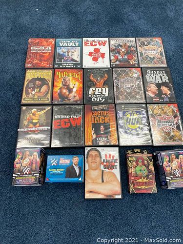 Wrestling DVDs and Trading Cards (1 of 8)