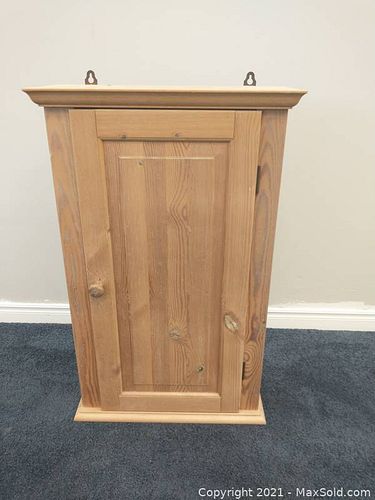 Pine Shelving Unit with Door (1 of 5)