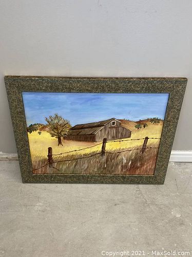 Original Painting in Lovely Frame (1 of 2)