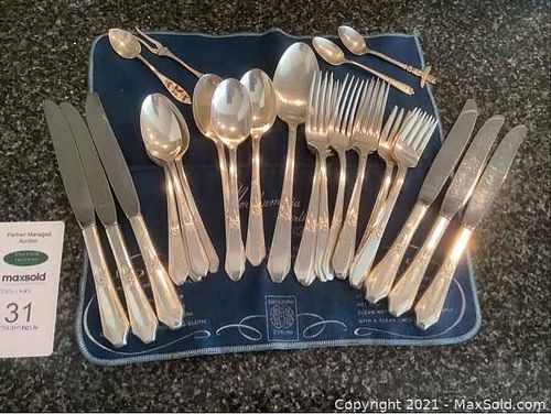 Nirthumbria Sterling "Laurier"  Flatware A (1 of 15)