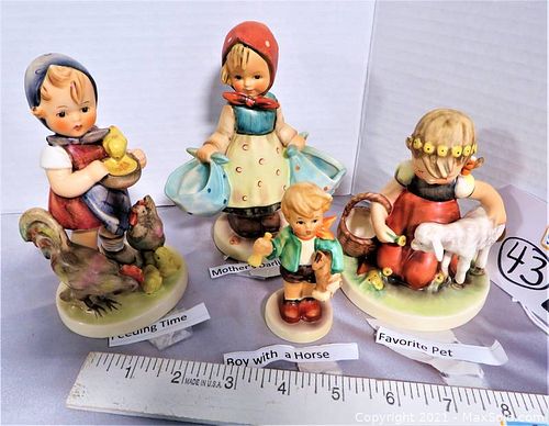 rare Hummels LOT Mother's Darling, Favorite Pet, Boy with Horse, Feeding Time (1 of 9)