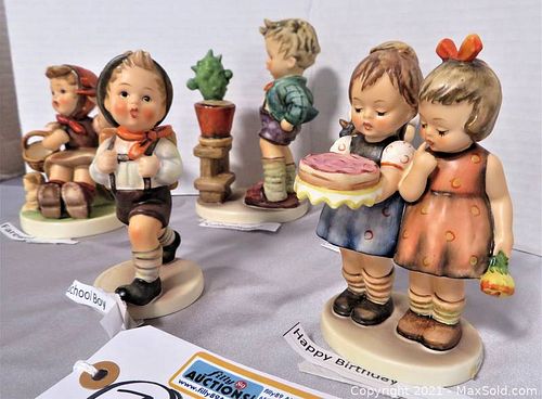 Goebel Hummel LOT Fairwell, School Boy, For Mother, Happy Birthday & Confidentially figurines (1 of 6)