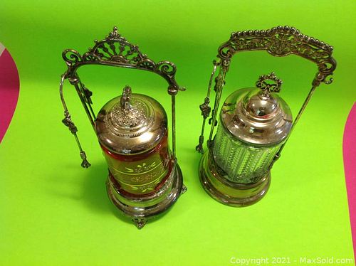 Antique pickle jars Jars.  All original. (1 of 10)