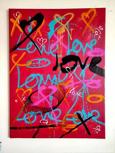 Tadas Zaicikas (TedyZet) (1974)- "20210837", Signed,  Original painting, 2021 (1 of 3)