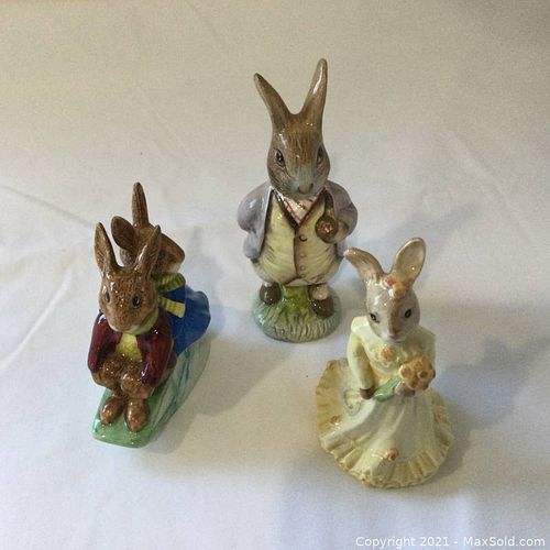 Three Royal Doulton Rabbits for Collector. (1 of 11)