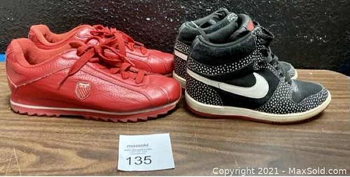 VINTAGE LEATHER NIKE & K-SWISS SNEAKERS (1 of 8)