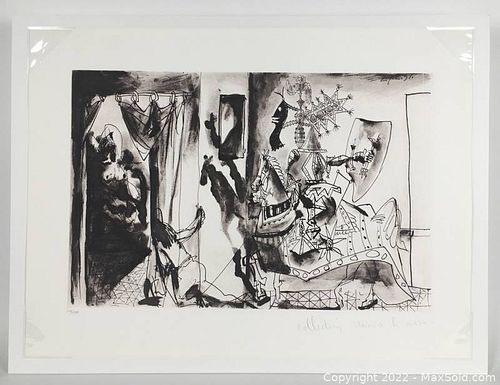 PICASSO. Chevalier en admire, page et femme nue. 1951 (1 of 3)