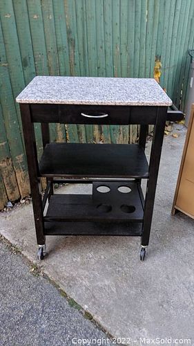 Bar Cart or Movable Kitchen Island (1 of 4)