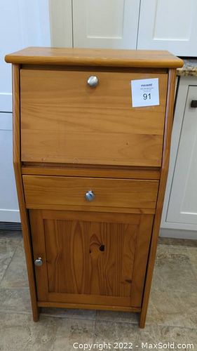 Cute Pine Secretary Desk (1 of 5)