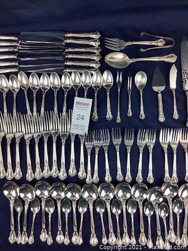 Birks Sterling Silver Flatware Set Custom Engraved (1 of 33)