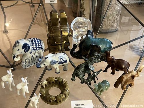Elephant Figurines Collection - various mediums (1 of 2)