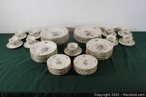 55 Pieces of "Saxon Flower" Porcelain China by Royal Copenhagen-Frijsenborg, Denmark (1 of 23)